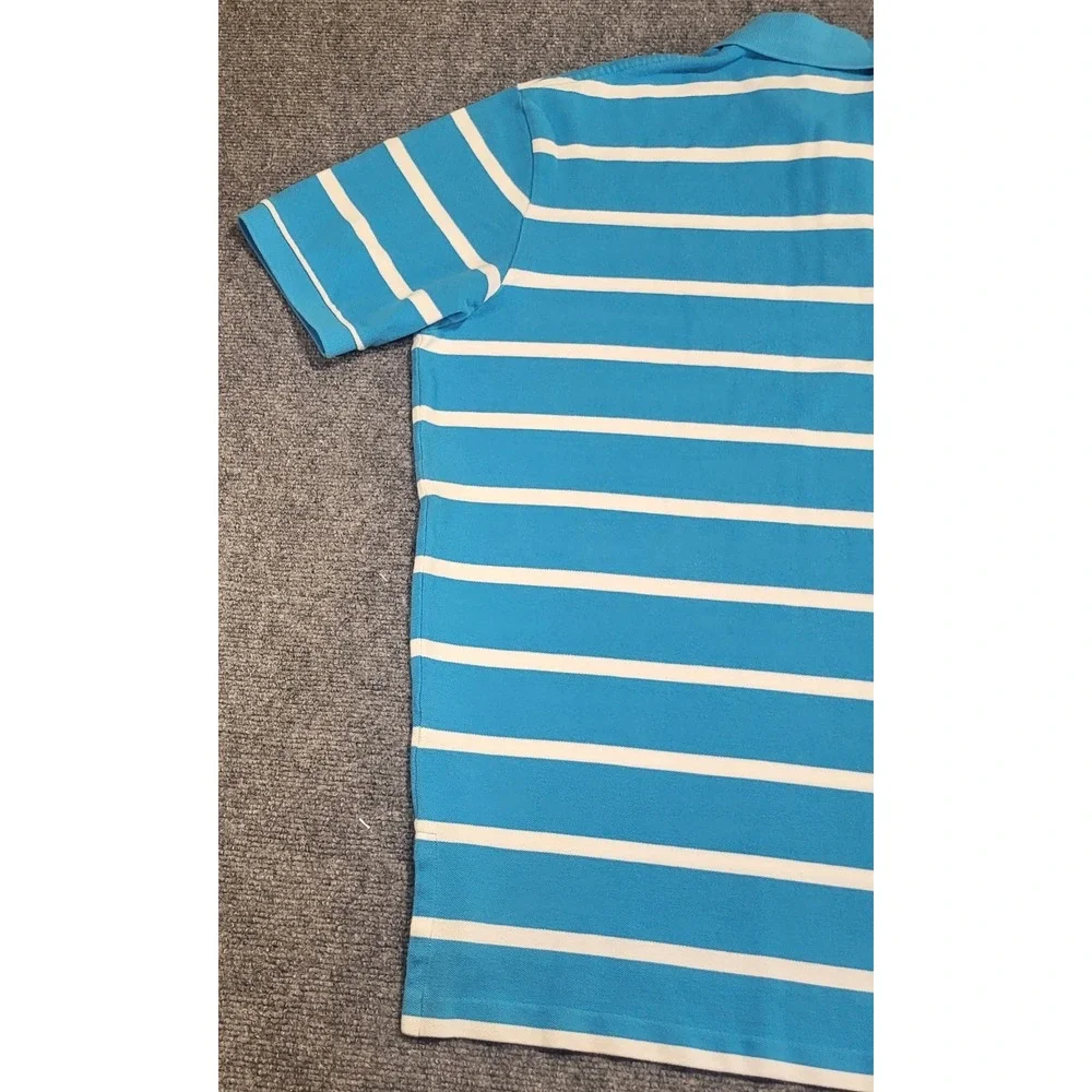 Polo Ralph Lauren Men's Short Sleeve Blue w/White Striped T-Shirt Size XX-Large